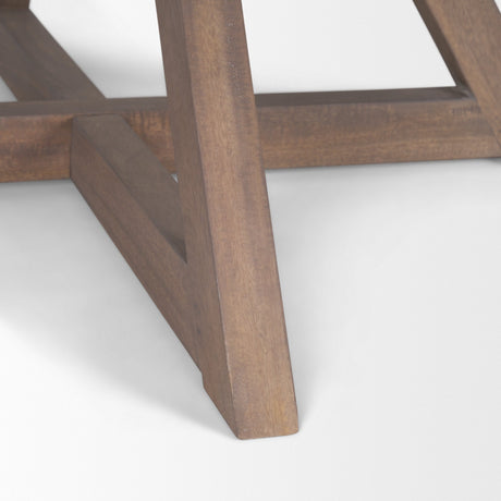 Jennings Light Brown Wood Dining Table by Mercana at Eve Furniture