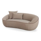Jenny 78" Taupe Faux Mohair Loveseat by TOV Furniture at Eve Furniture