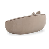 Jenny 78" Taupe Faux Mohair Loveseat by TOV Furniture at Eve Furniture
