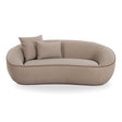 Jenny 78" Taupe Faux Mohair Loveseat by TOV Furniture at Eve Furniture