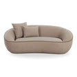 Jenny 78" Taupe Faux Mohair Loveseat by TOV Furniture at Eve Furniture
