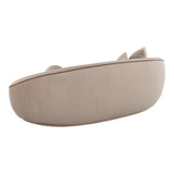 Jenny 98.5" Taupe Faux Mohair Sofa by TOV Furniture at Eve Furniture