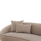 Jenny 98.5" Taupe Faux Mohair Sofa by TOV Furniture at Eve Furniture