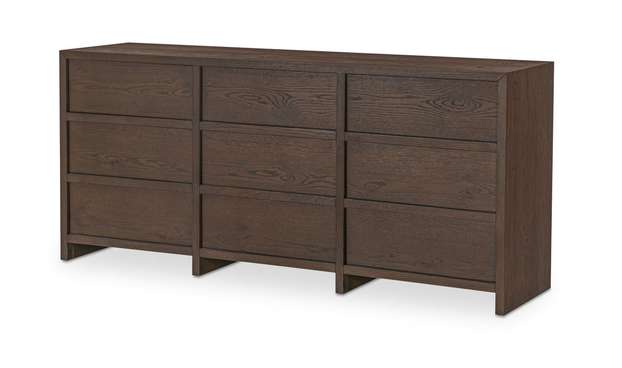 Jenson 9 Drawer Dresser Brown by Moe's Home at Eve Furniture