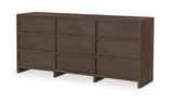Jenson 9 Drawer Dresser Brown by Moe's Home at Eve Furniture