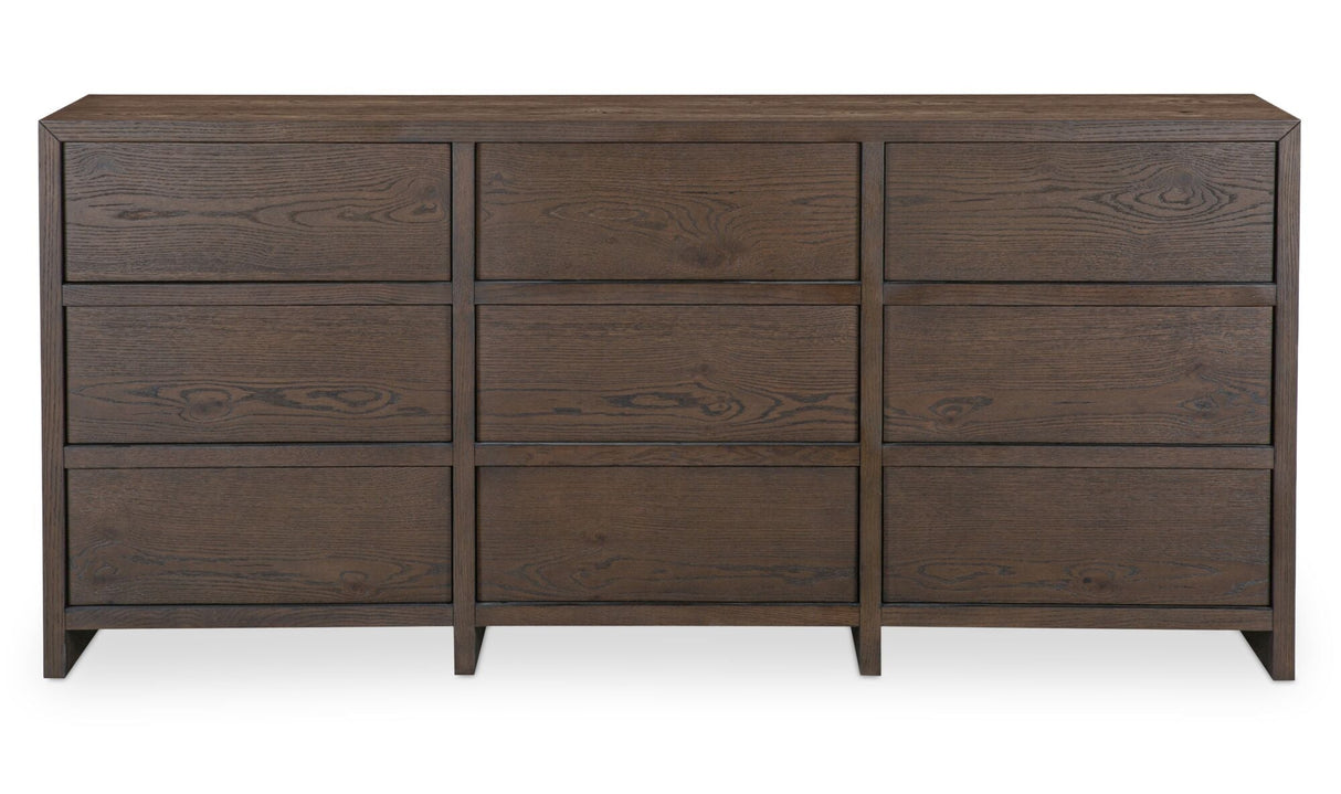 Jenson 9 Drawer Dresser Brown by Moe's Home at Eve Furniture