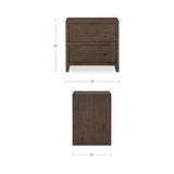 Jenson Brown Nightstand by Moe's Home at Eve Furniture