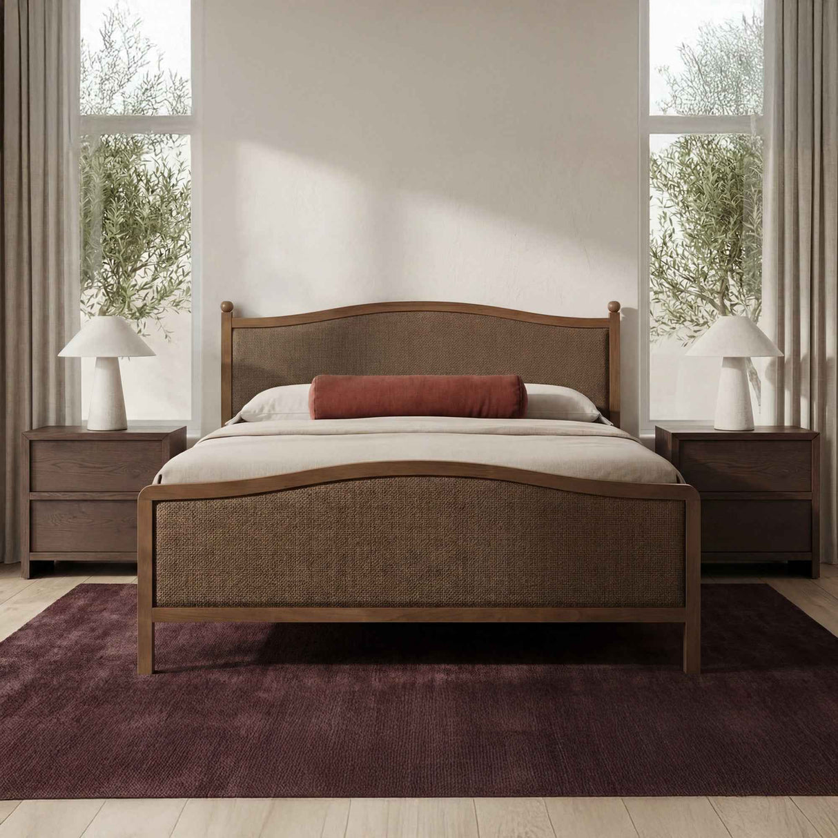 Jenson Brown Nightstand by Moe's Home at Eve Furniture