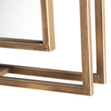 Jenson Gold Wall Mirror by Crestview at Eve Furniture