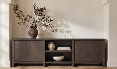 Jenson Media Unit Brown by Moe's Home at Eve Furniture