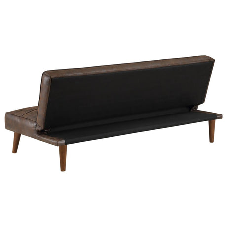 Jenson Upholstered Tufted Convertible Sofa Bed Dark Coffee by Coaster at Eve Furniture