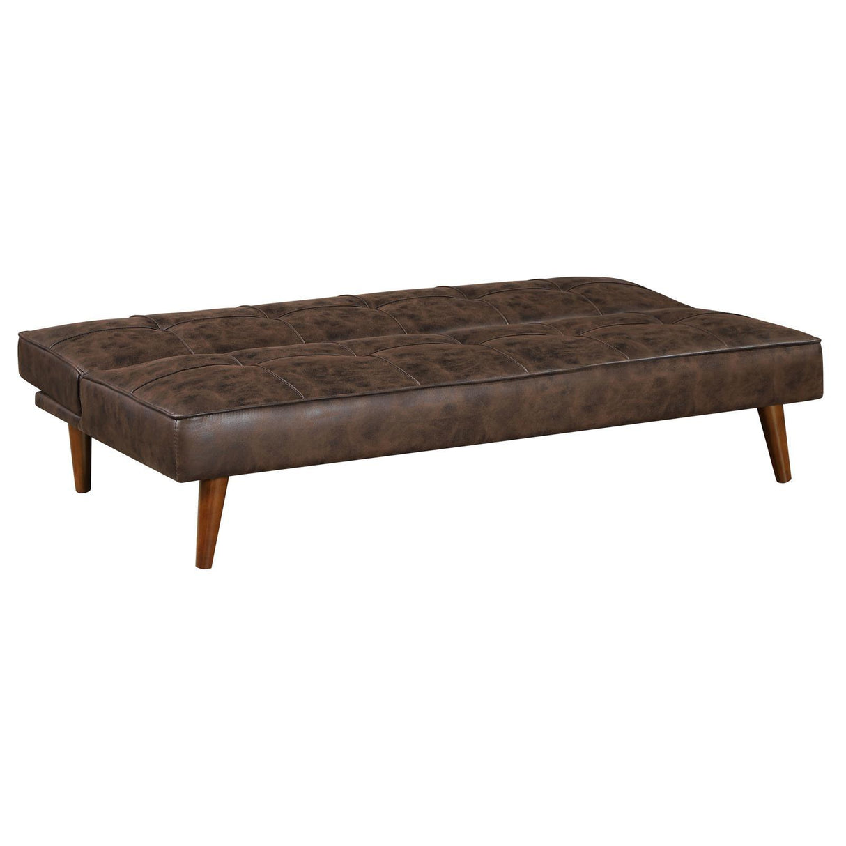 Jenson Upholstered Tufted Convertible Sofa Bed Dark Coffee by Coaster at Eve Furniture