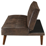 Jenson Upholstered Tufted Convertible Sofa Bed Dark Coffee by Coaster at Eve Furniture