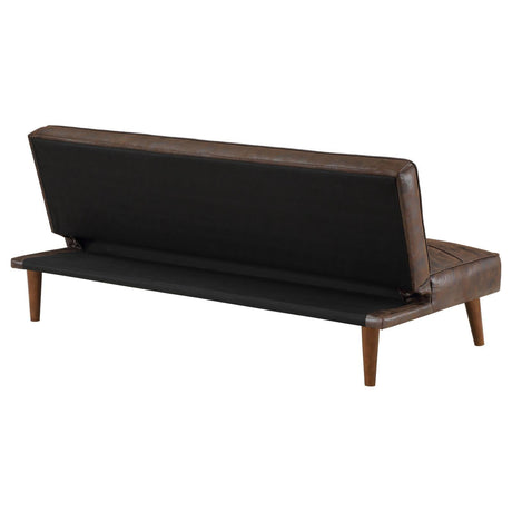 Jenson Upholstered Tufted Convertible Sofa Bed Dark Coffee by Coaster at Eve Furniture