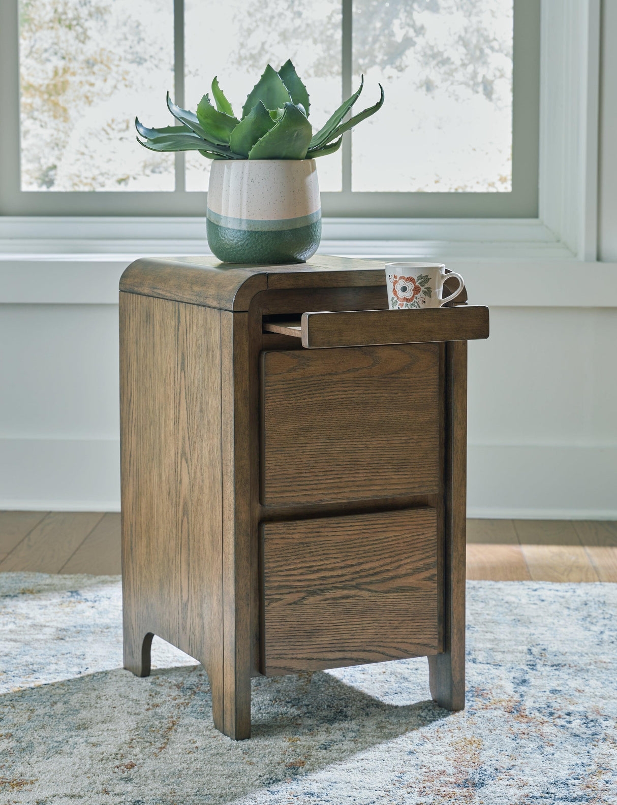 Jensworth Brown Accent Table by Ashley at Eve Furniture