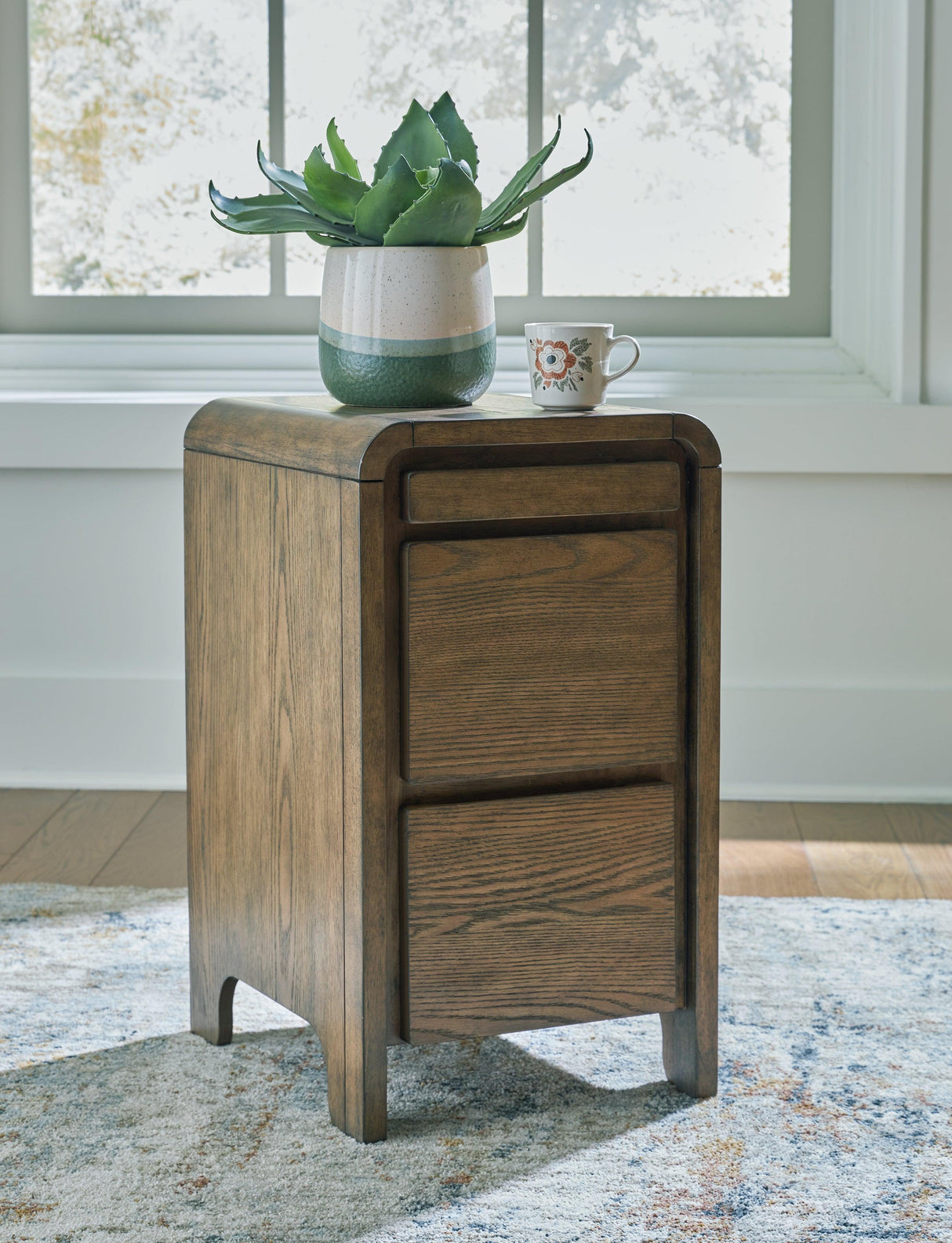 Jensworth Brown Accent Table by Ashley at Eve Furniture