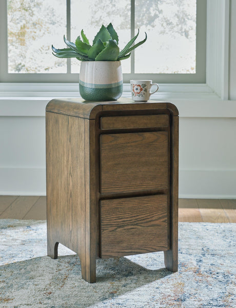 Jensworth Brown Accent Table by Ashley at Eve Furniture