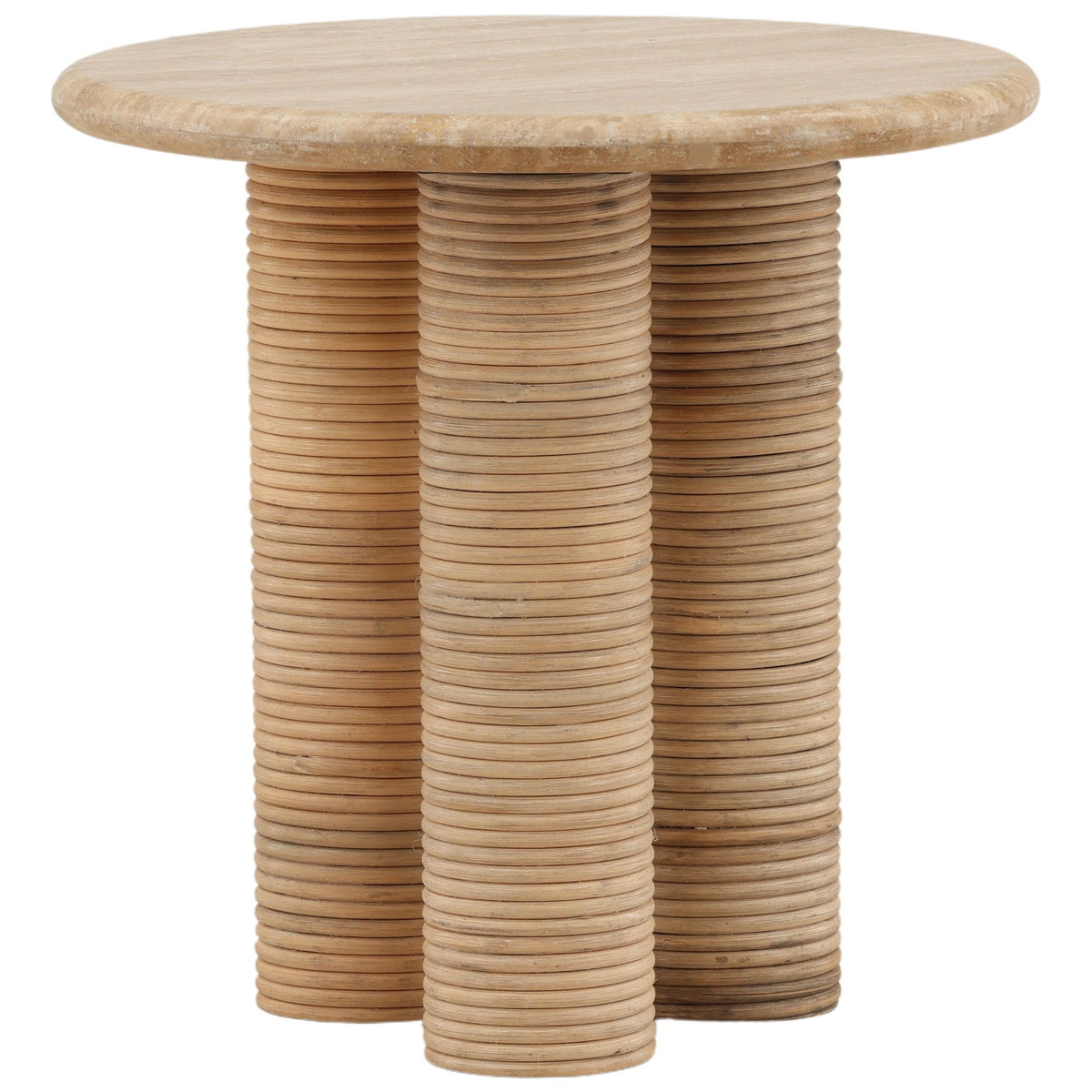 Jensy Side Table, Natural by Dovetail at Eve Furniture