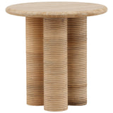 Jensy Side Table, Natural by Dovetail at Eve Furniture