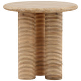Jensy Side Table, Natural by Dovetail at Eve Furniture