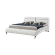 Jeremaine White Queen Upholstered Bed by Coaster at Eve Furniture