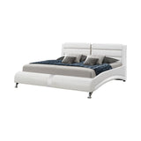 Jeremaine White Queen Upholstered Bed by Coaster at Eve Furniture
