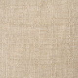 Jeren Beige Checker Textured Cotton-Linen Decorative Square Pillow Cover by Mercana at Eve Furniture