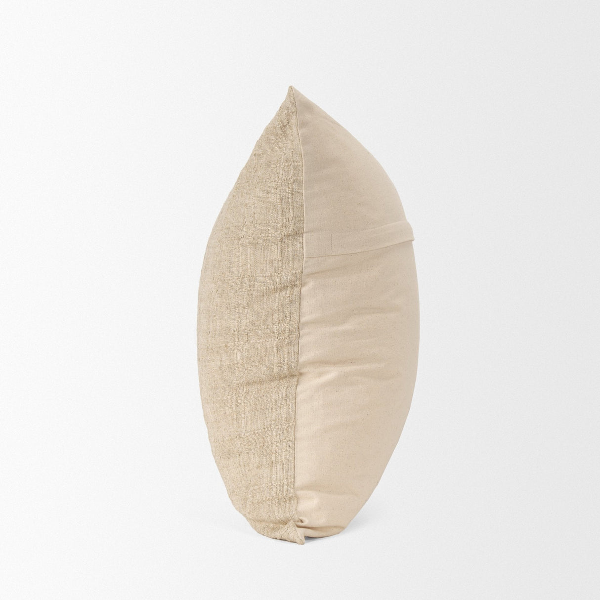 Jeren Beige Cotton Linen Square Pillow Cover w/Down Filler, Set of 2 by Mercana at Eve Furniture