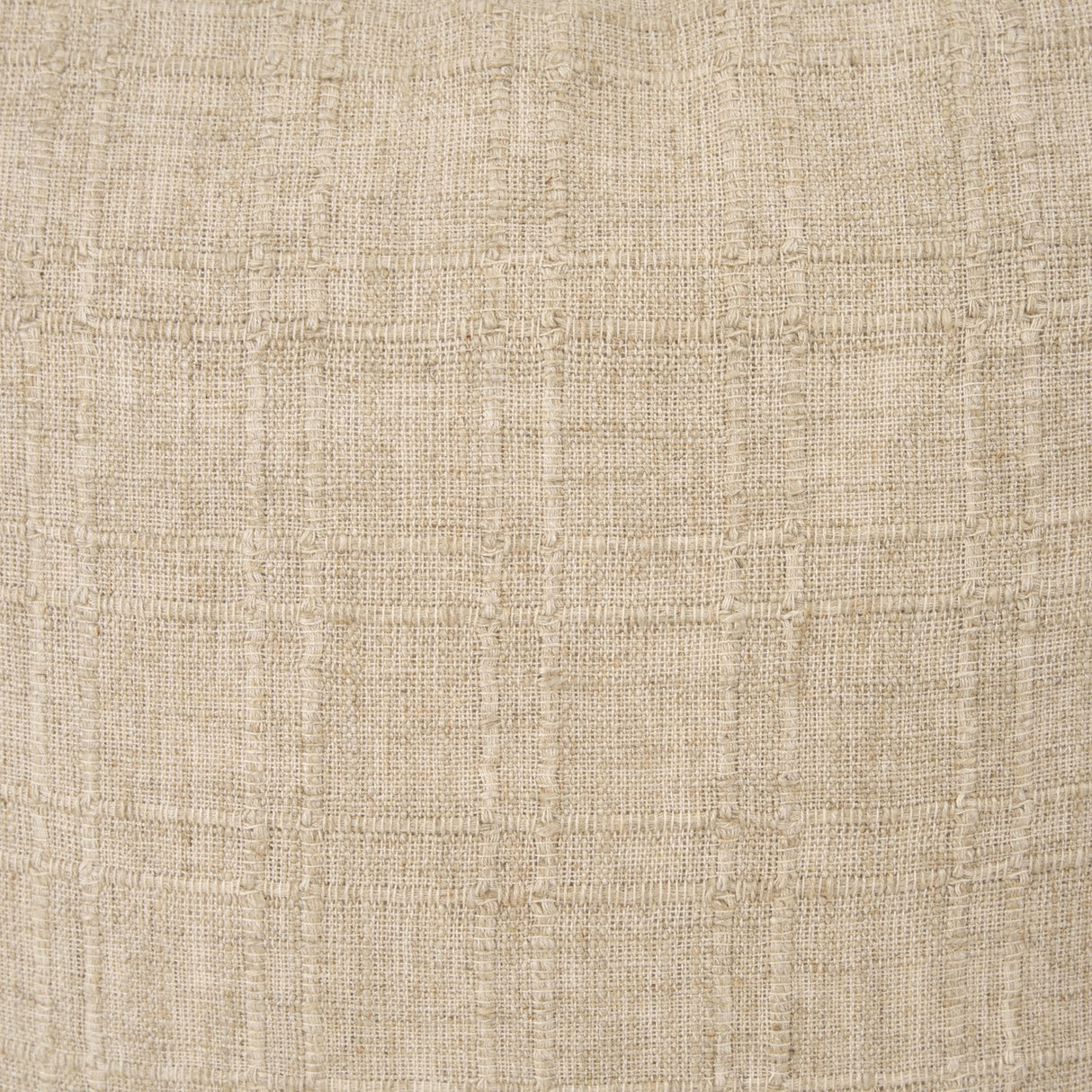 Jeren Beige Cotton Linen Square Pillow Cover w/Down Filler, Set of 2 by Mercana at Eve Furniture