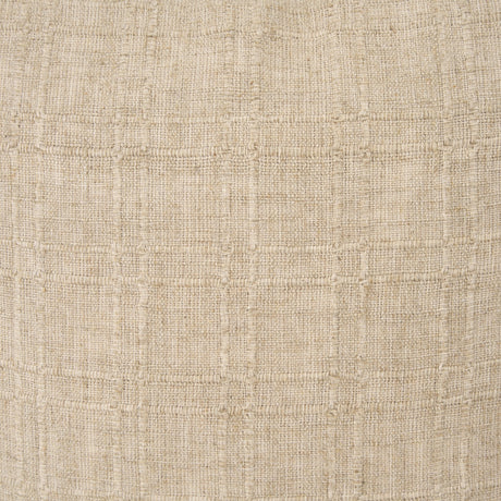 Jeren Beige Cotton Linen Square Pillow Cover w/Down Filler, Set of 2 by Mercana at Eve Furniture