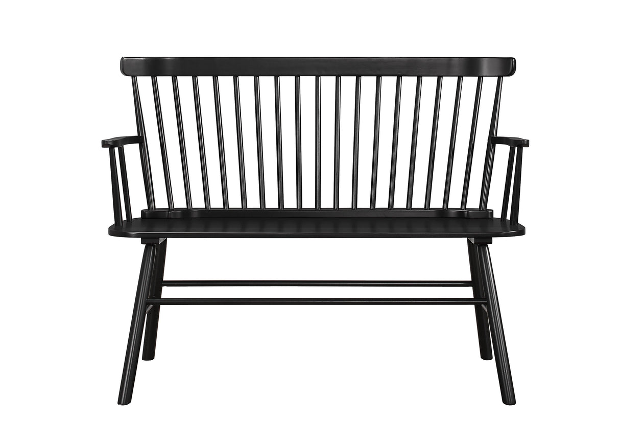 Jerimiah Spindleback Black Bench by Crown Mark at Eve Furniture