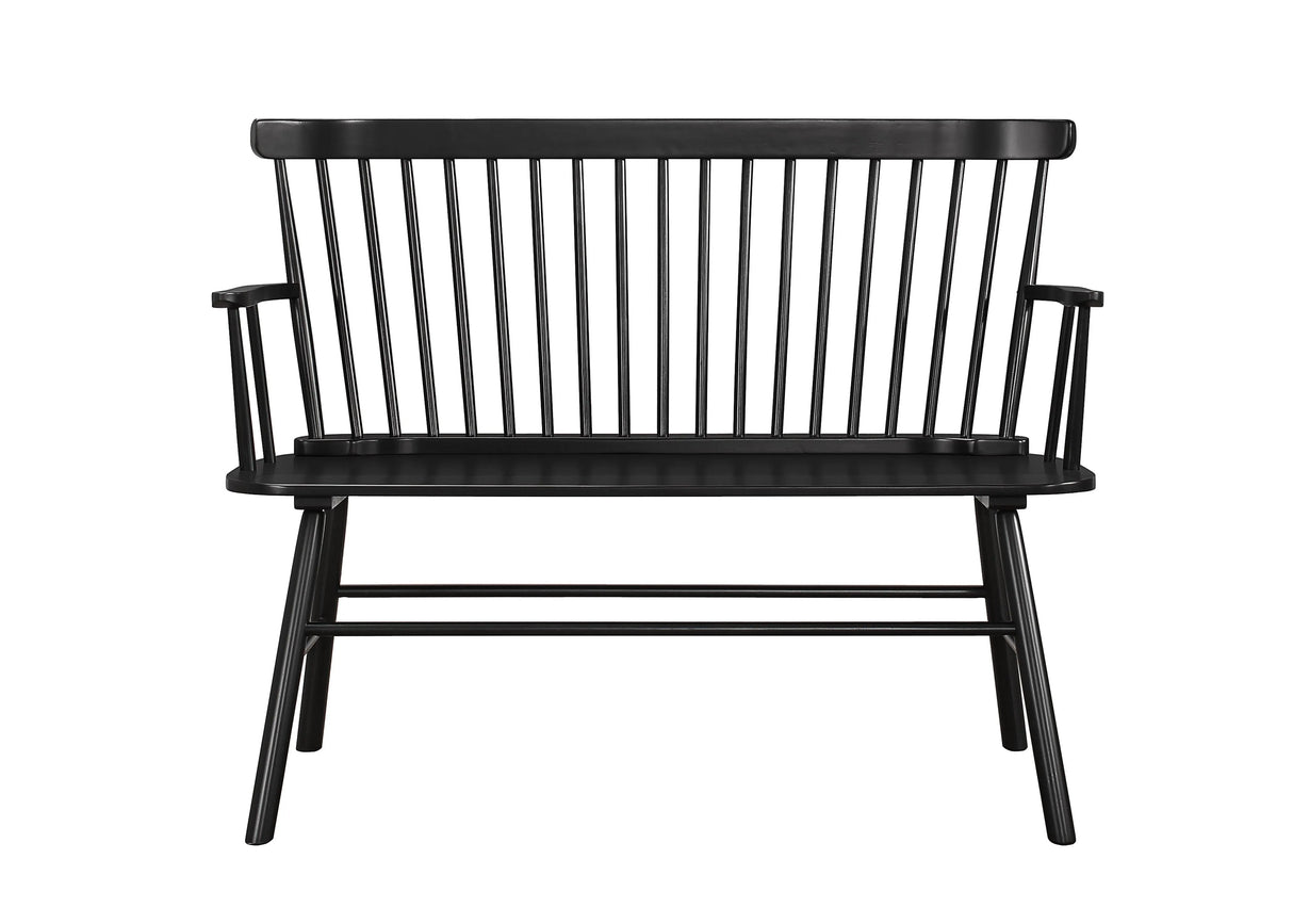 Jerimiah Spindleback Black Bench by Crown Mark at Eve Furniture