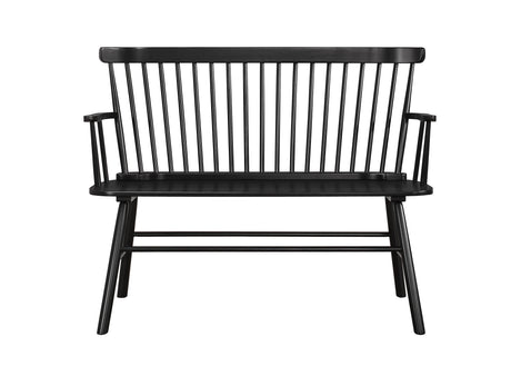 Jerimiah Spindleback Black Bench by Crown Mark at Eve Furniture