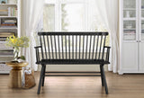 Jerimiah Spindleback Black Bench by Crown Mark at Eve Furniture