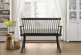 Jerimiah Spindleback Black Bench by Crown Mark at Eve Furniture