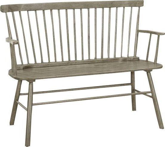 Jerimiah Spindleback Gray Bench by Crown Mark at Eve Furniture
