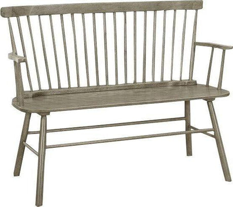 Jerimiah Spindleback Gray Bench by Crown Mark at Eve Furniture