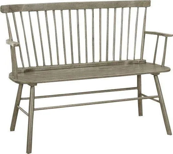 Jerimiah Spindleback Gray Bench by Crown Mark at Eve Furniture