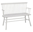 Jerimiah Spindleback White Bench by Crown Mark at Eve Furniture