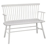 Jerimiah Spindleback White Bench by Crown Mark at Eve Furniture