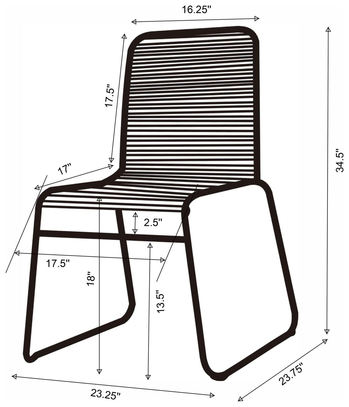 Jerome Upholstered Stackable Side Chairs, Set of 2