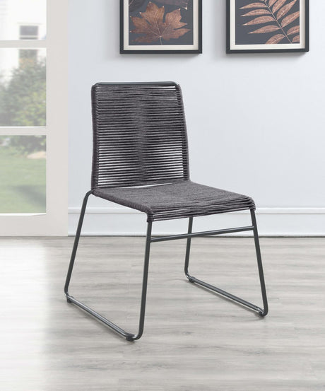 Jerome Upholstered Stackable Side Chairs, Set of 2 by Coaster at Eve Furniture
