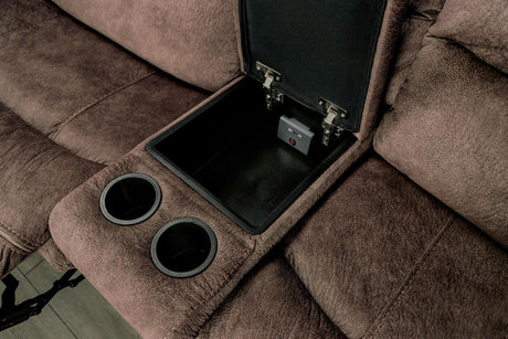 Jerominus Dark Brown Sectional by Furniture of America at Eve Furniture