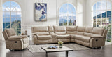 Jerominus Beige Sectional by Furniture of America at Eve Furniture