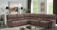 Jerominus Dark Brown Sectional by Furniture of America at Eve Furniture