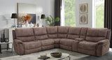 Jerominus Dark Brown Sectional by Furniture of America at Eve Furniture