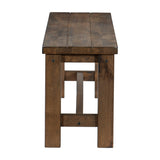 Jerrick Burnished Brown Dining Bench by Homelegance at Eve Furniture