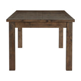 Jerrick Burnished Brown Dining Table by Homelegance at Eve Furniture