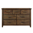 Jerrick Burnished Brown Dresser by Homelegance at Eve Furniture