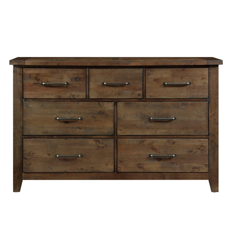 Jerrick Burnished Brown Dresser by Homelegance at Eve Furniture